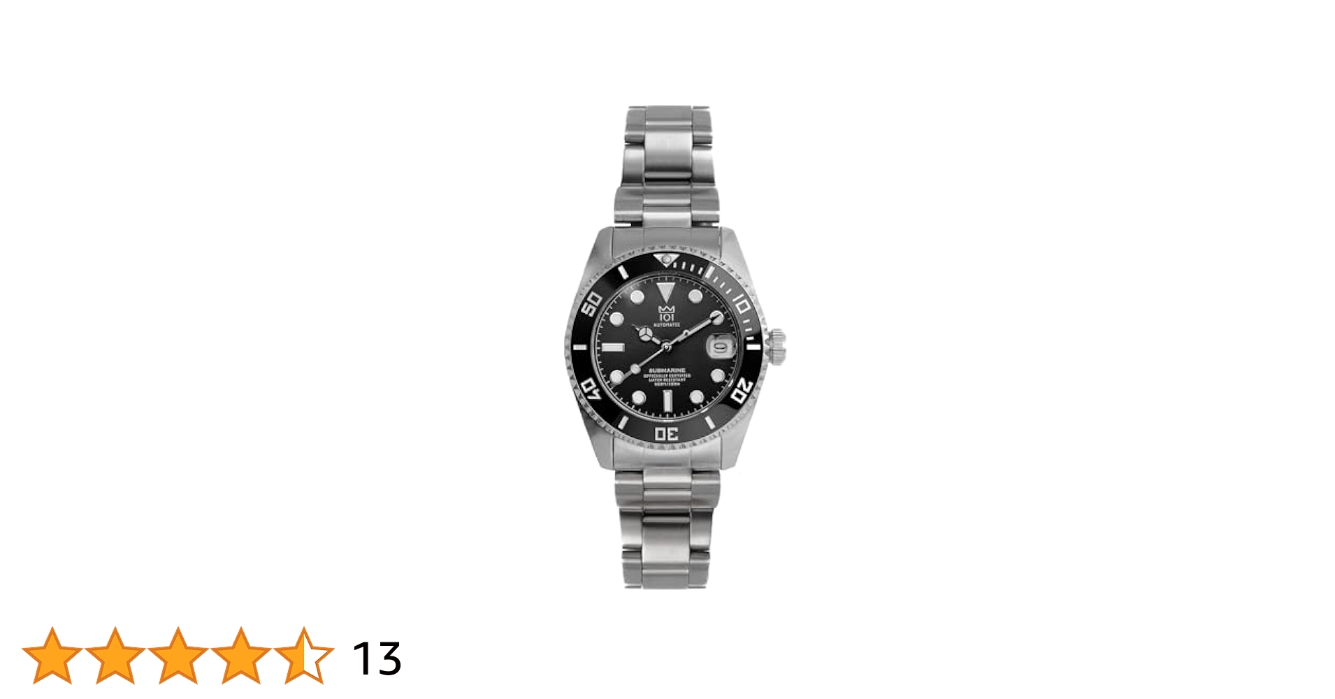 ヒャクイチ101 No.16 ノンデイト 自動巻き ダイバーズウォッチ ブラック HYAKUICHI 101] No.16N ヒャクイチ 38mm オートマチック